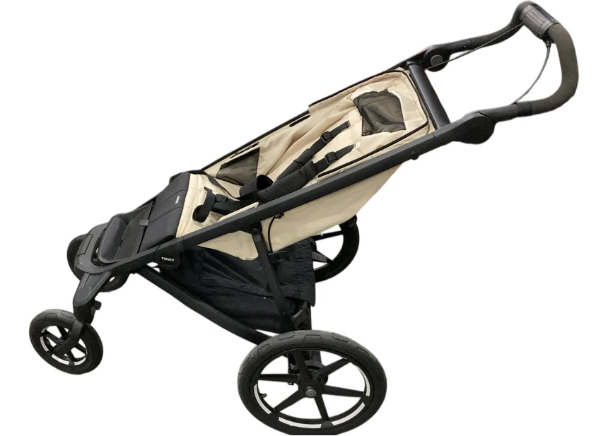 Thule Urban Glide 4-Wheel Stroller, 2023, Click In Buckle, Soft Beige - Image 2