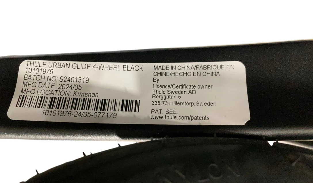 Thule Urban Glide 4-Wheel Stroller, 2024, Black, Click In Buckle - Image 8