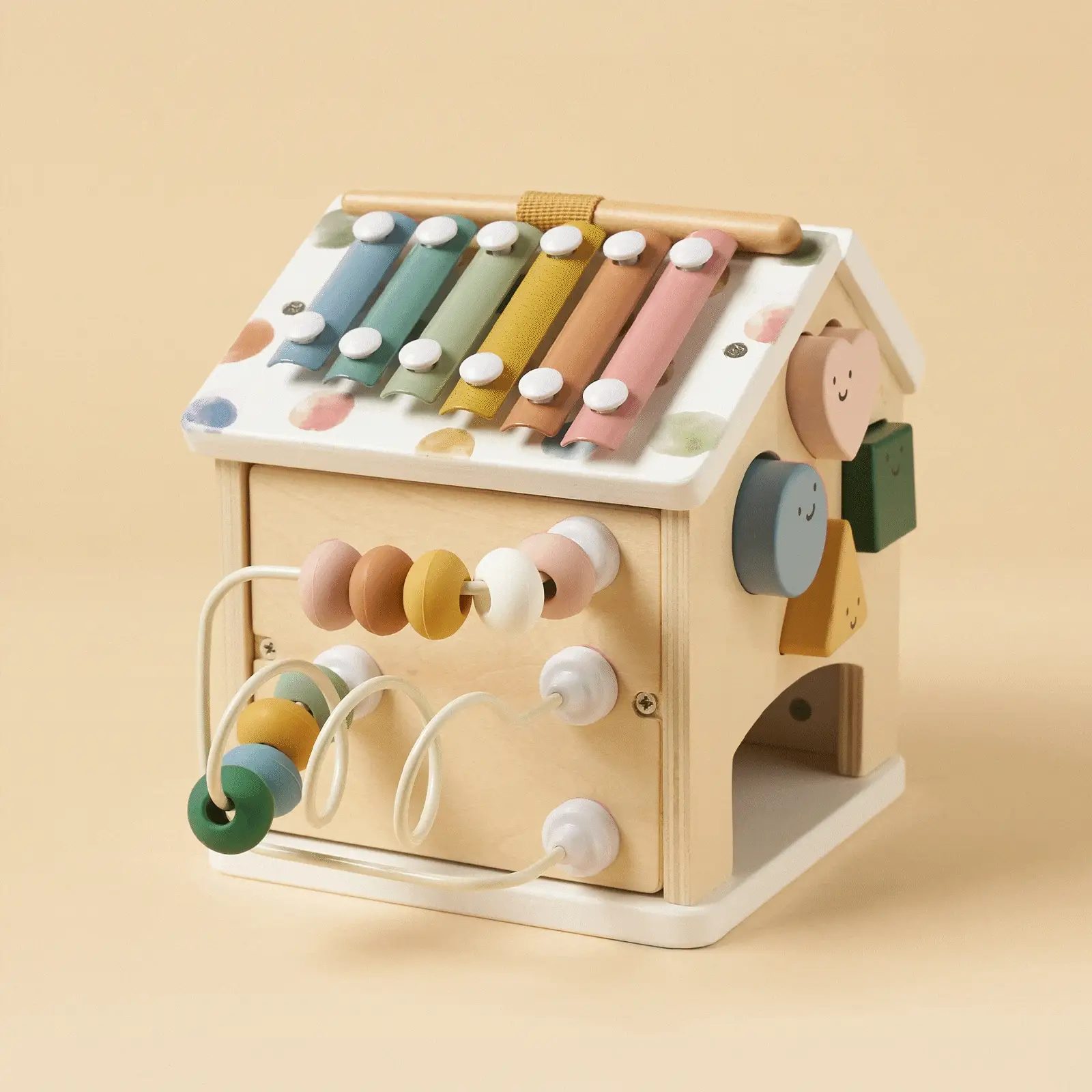 Tiny Land Cottage Activity Cube, Morandi - Image 10