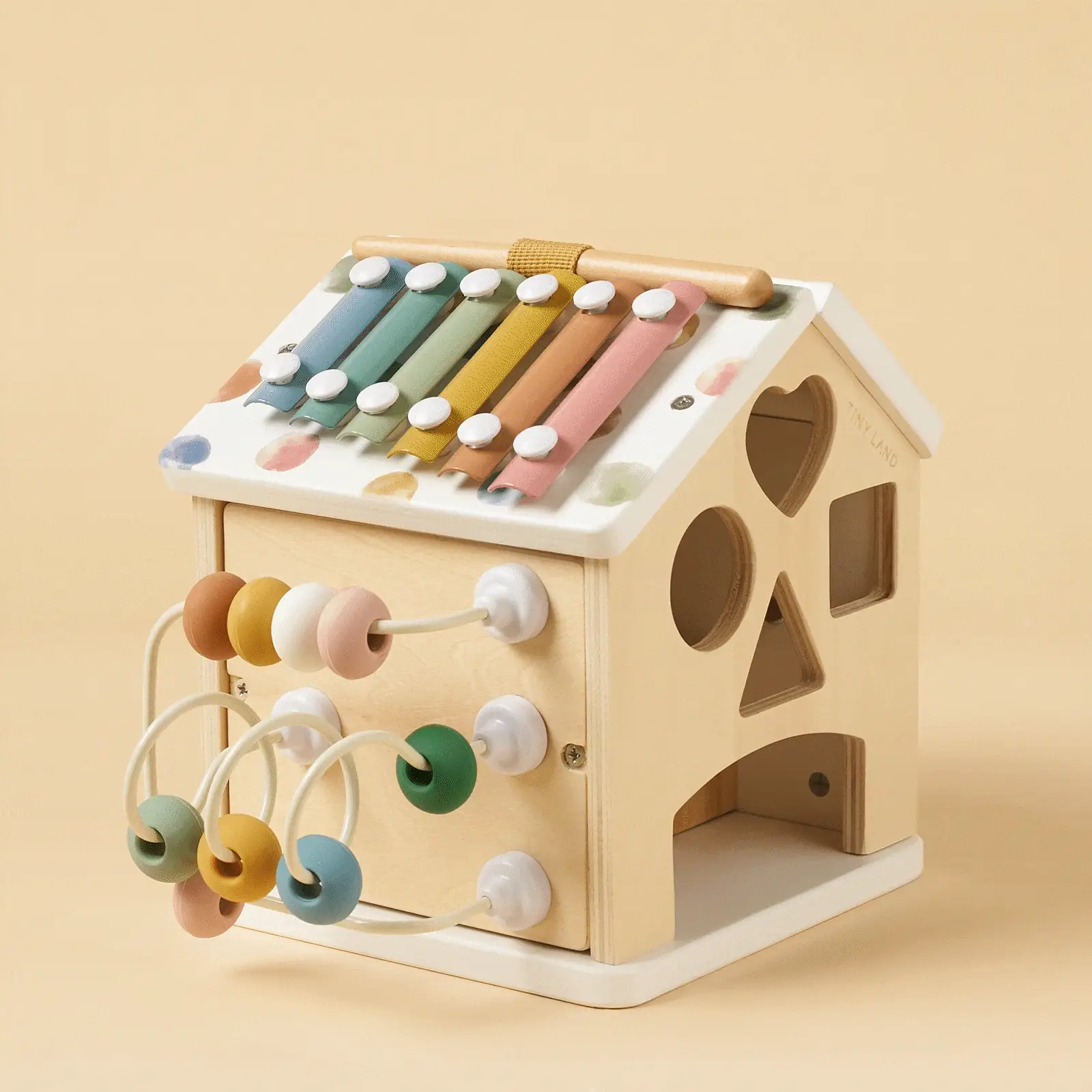 Tiny Land Cottage Activity Cube, Morandi - Image 11