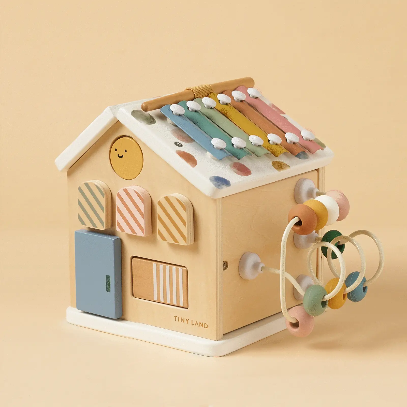 Tiny Land Cottage Activity Cube, Morandi - Image 12