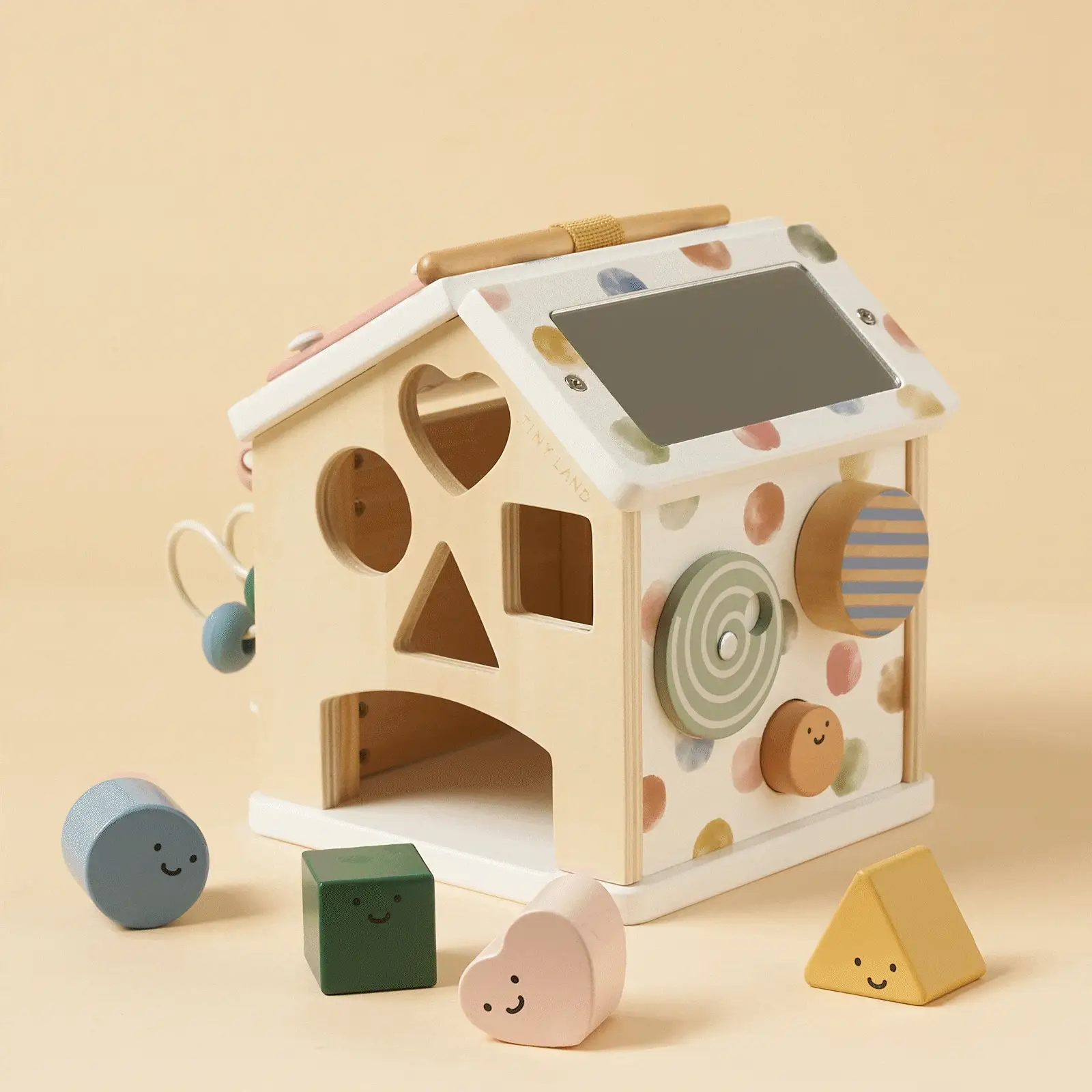 Tiny Land Cottage Activity Cube, Morandi - Image 9