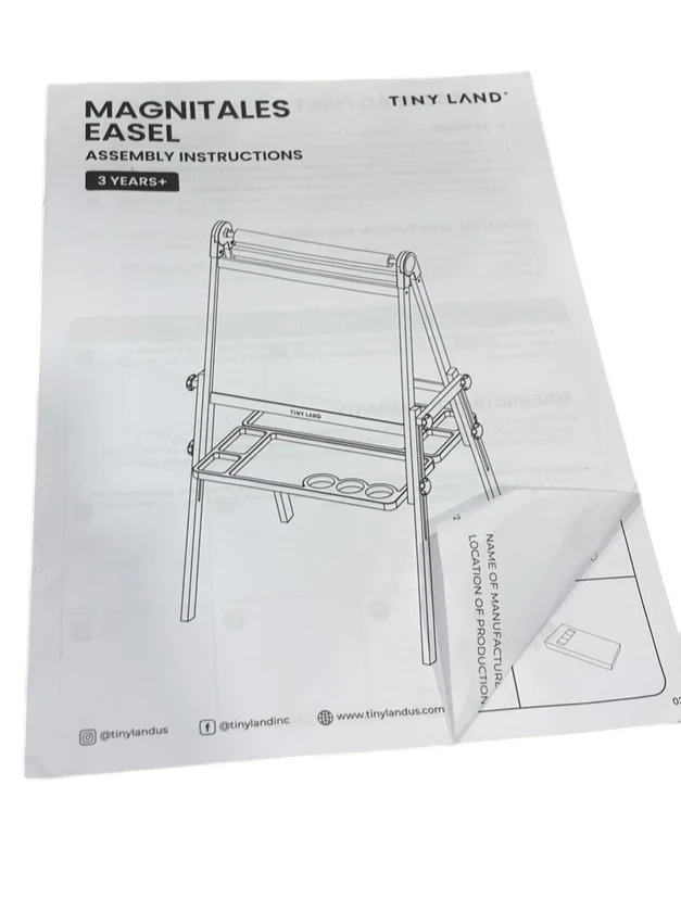 Tiny Land Easel for Kids with Drawing Paper Roll, Wooden - Image 4