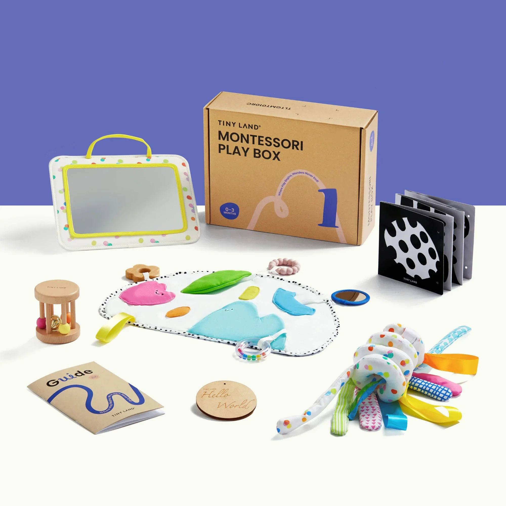 Tiny Land® Montessori Sensory Beginnings Baby Set（0–6 months) - Image 2