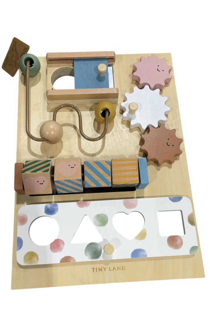 Tiny Land Natural Wooden Baby Walker, Morandi - Image 3
