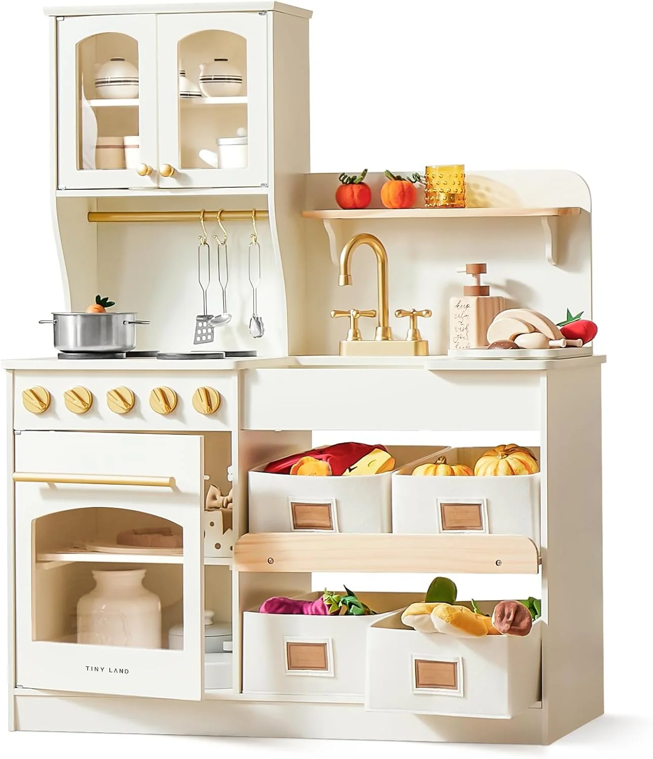 Tiny Land Play Kitchen, Cream, TLTGPK004
