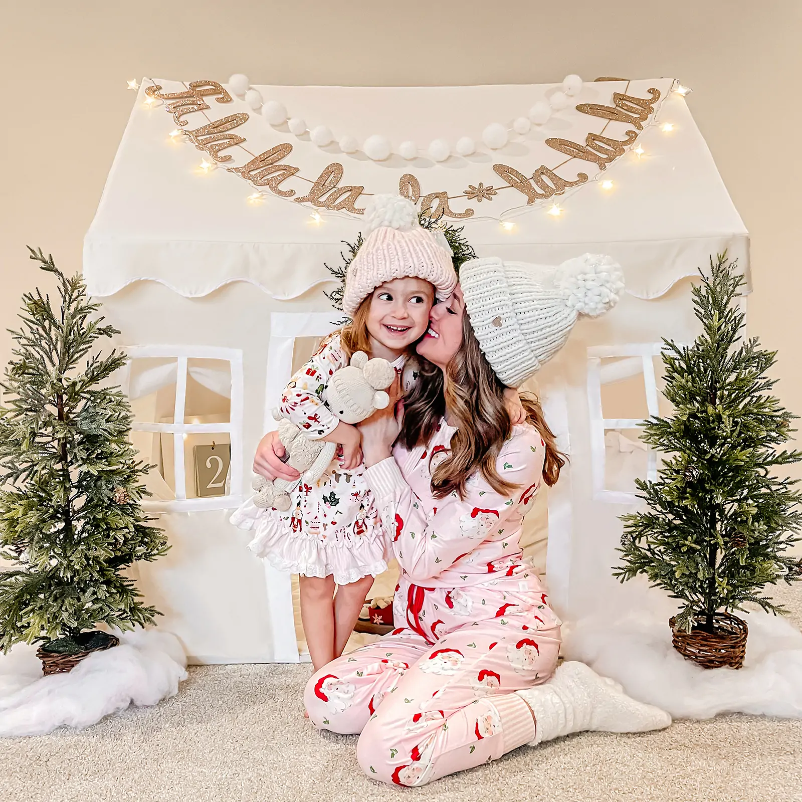 Tiny Land Playhouse Tent, Natural Cream - Image 3