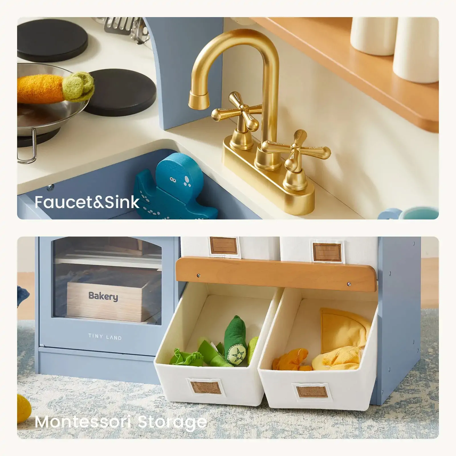 Tiny Land Serenity Wooden Kitchen, Blue - Image 7