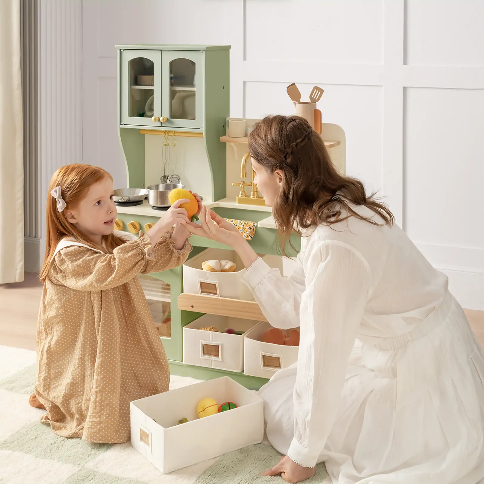 Tiny Land Serenity Wooden Kitchen, Green - Image 4