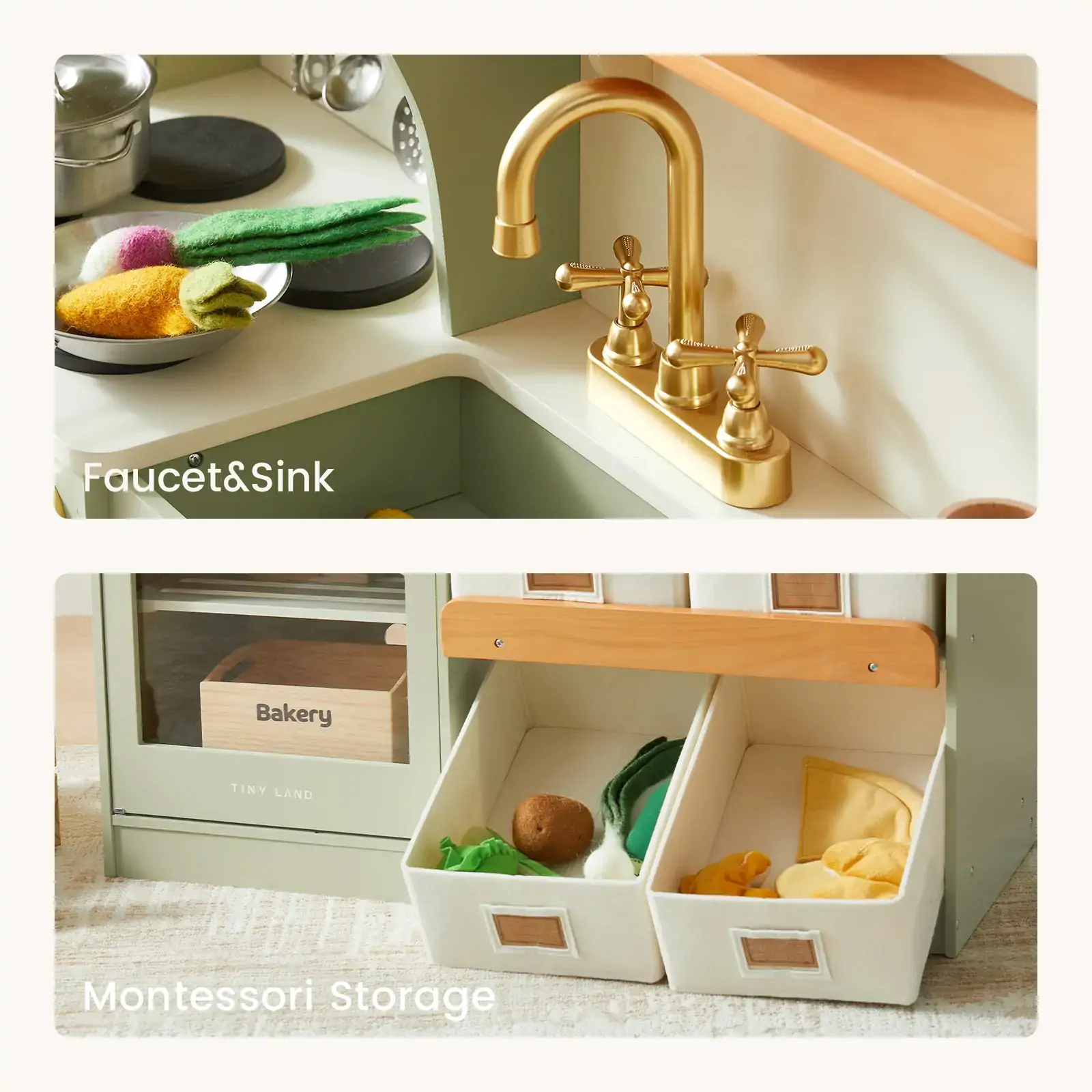 Tiny Land Serenity Wooden Kitchen, Green - Image 7