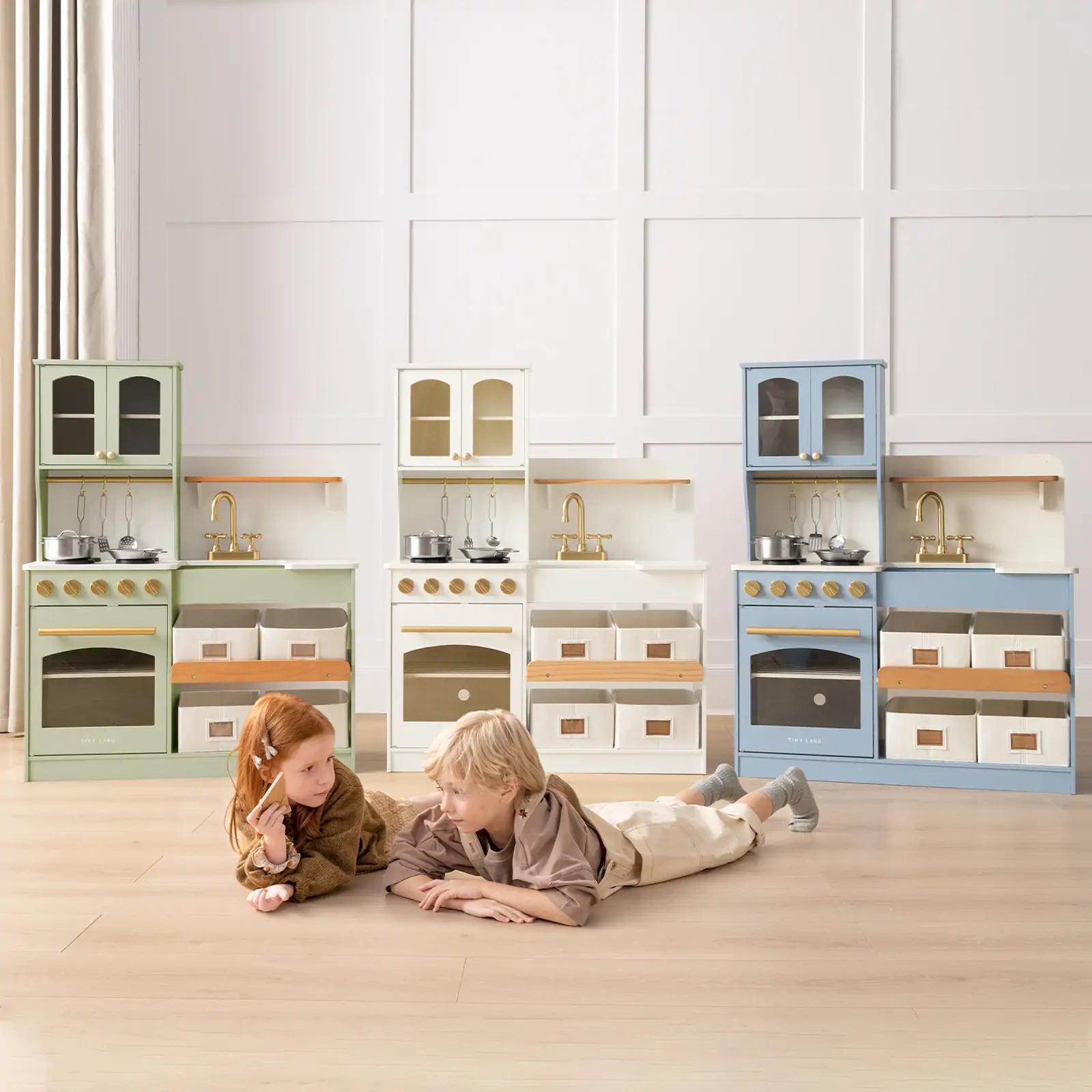 Tiny Land Serenity Wooden Kitchen, Green - Image 9