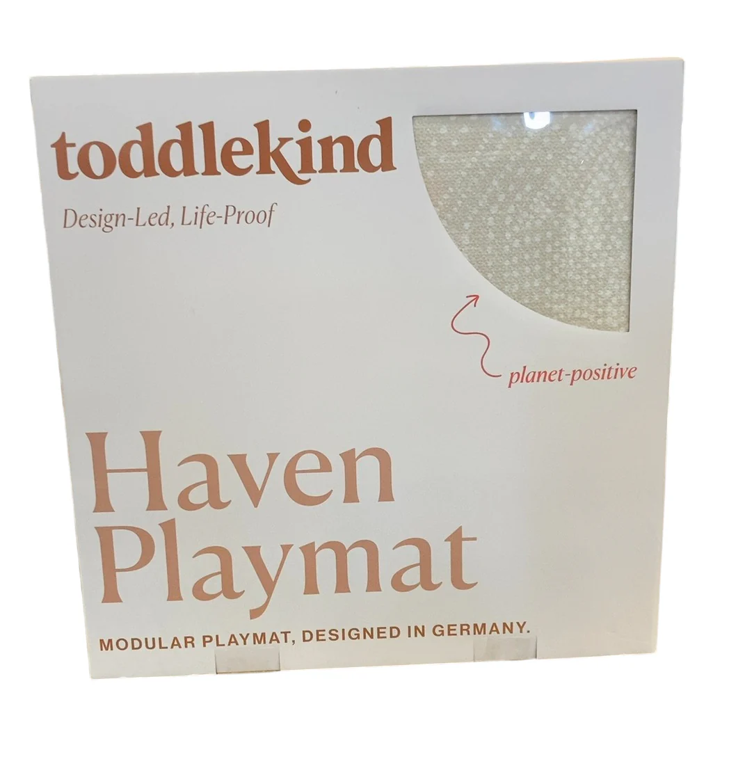 Toddlekind Haven Playmat, Deco, 4x6, Ecru - Image 2