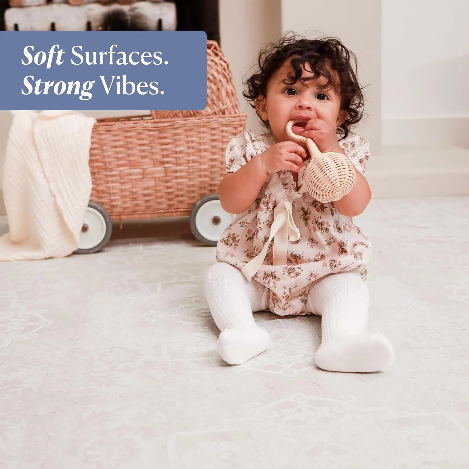 Toddlekind Haven Playmat, Millet, Parisa, 6x12 - Image 2