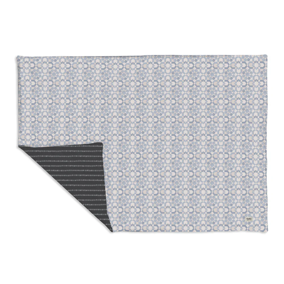 Toki Kids Epic Padded Play Mat 60" x 84", Blue Tiles
