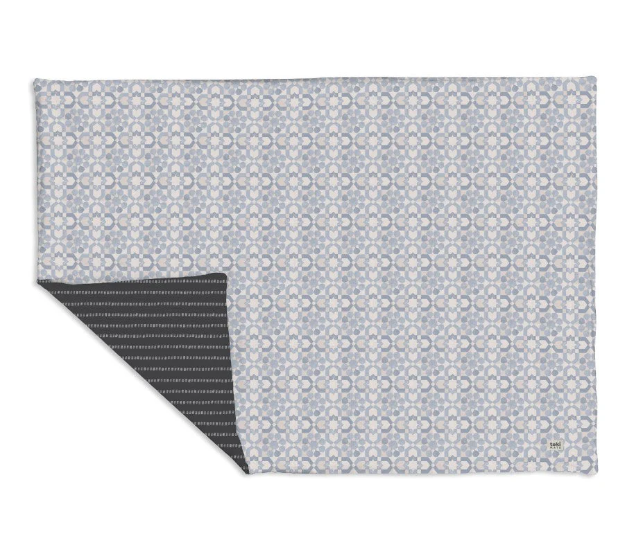 Toki Kids Epic Padded Play Mat 60" x 84", Blue Tiles