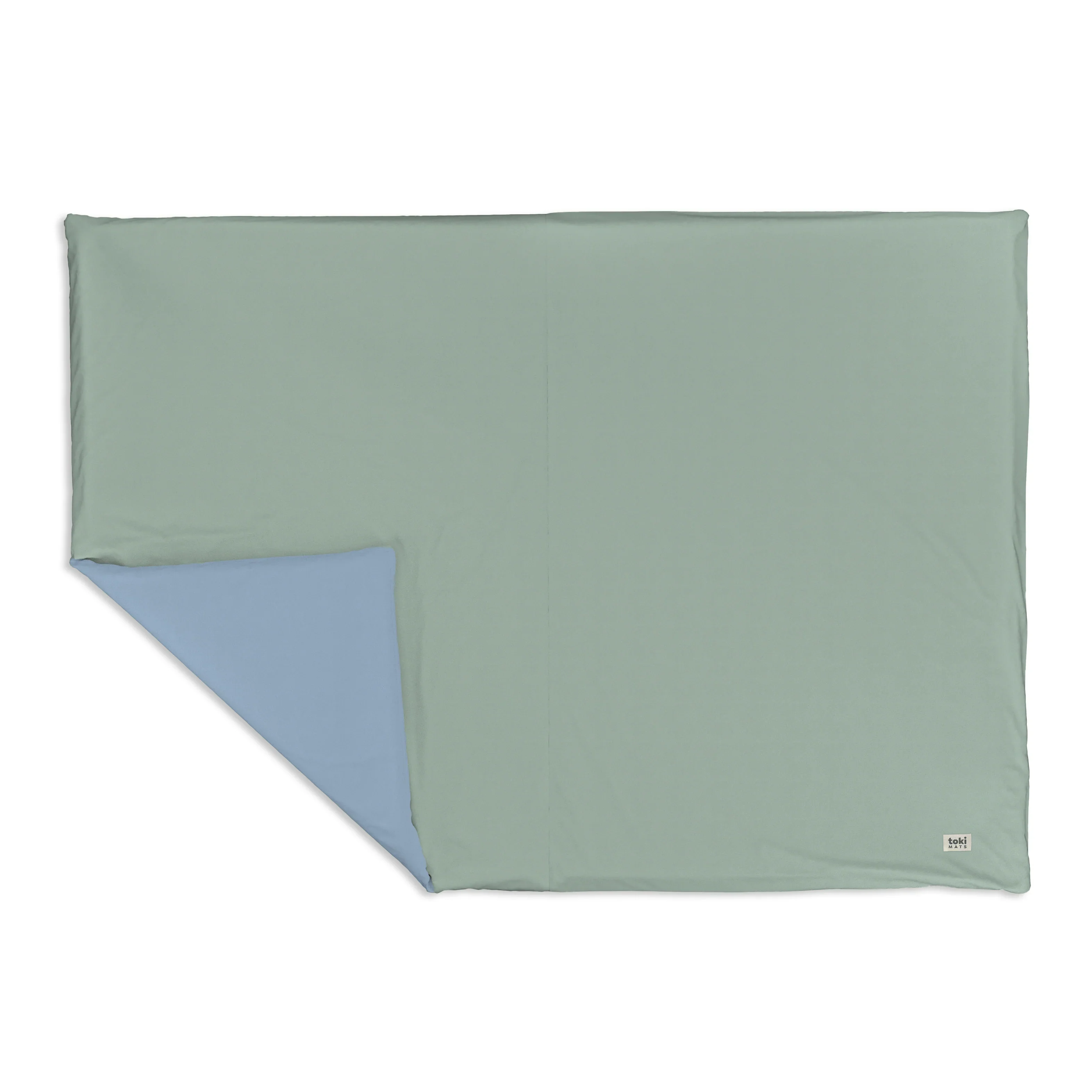 Toki Kids Epic Padded Play Mat 60" x 84", Sage + Breeze