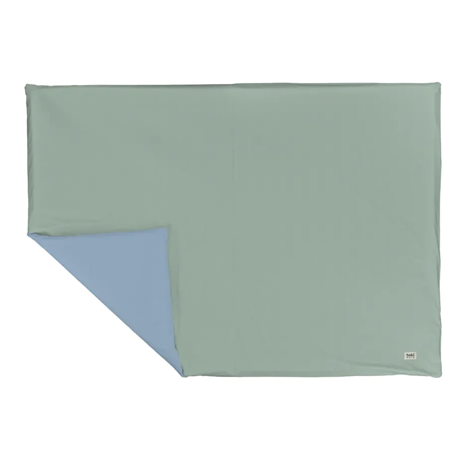 Toki Kids Epic Padded Play Mat 60" x 84", Sage + Breeze