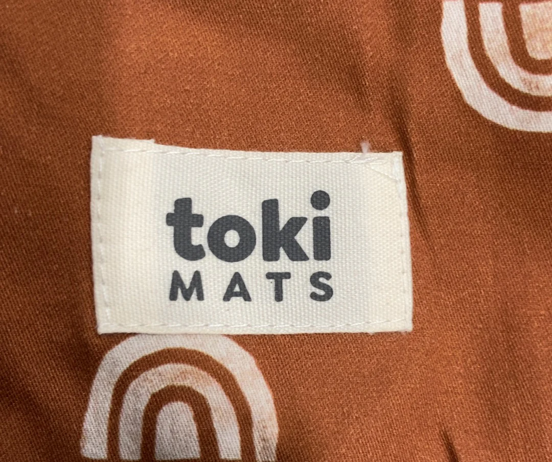 Toki Kids Mega Mat Cover 55"x55", Rainbow Rust - Image 4