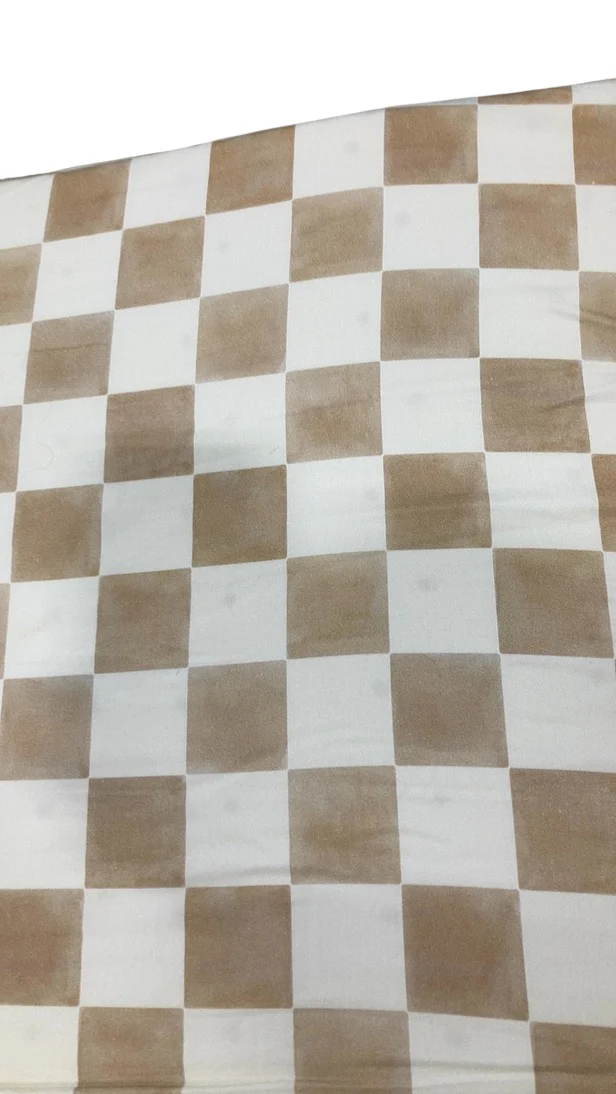 Toki Kids Mega Padded Play Mat 55" x 55", Checker Toffee - Image 3