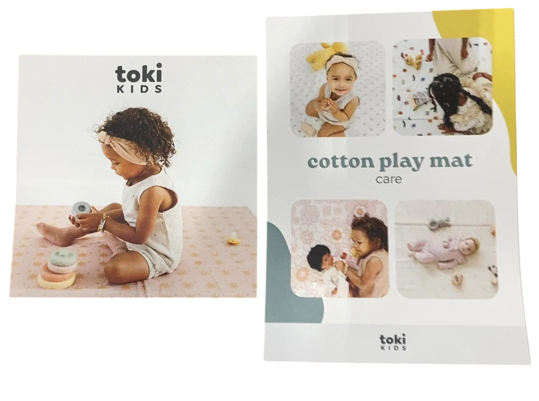 Toki Kids Mega Padded Play Mat 55" x 55", Mudcloth - Image 2