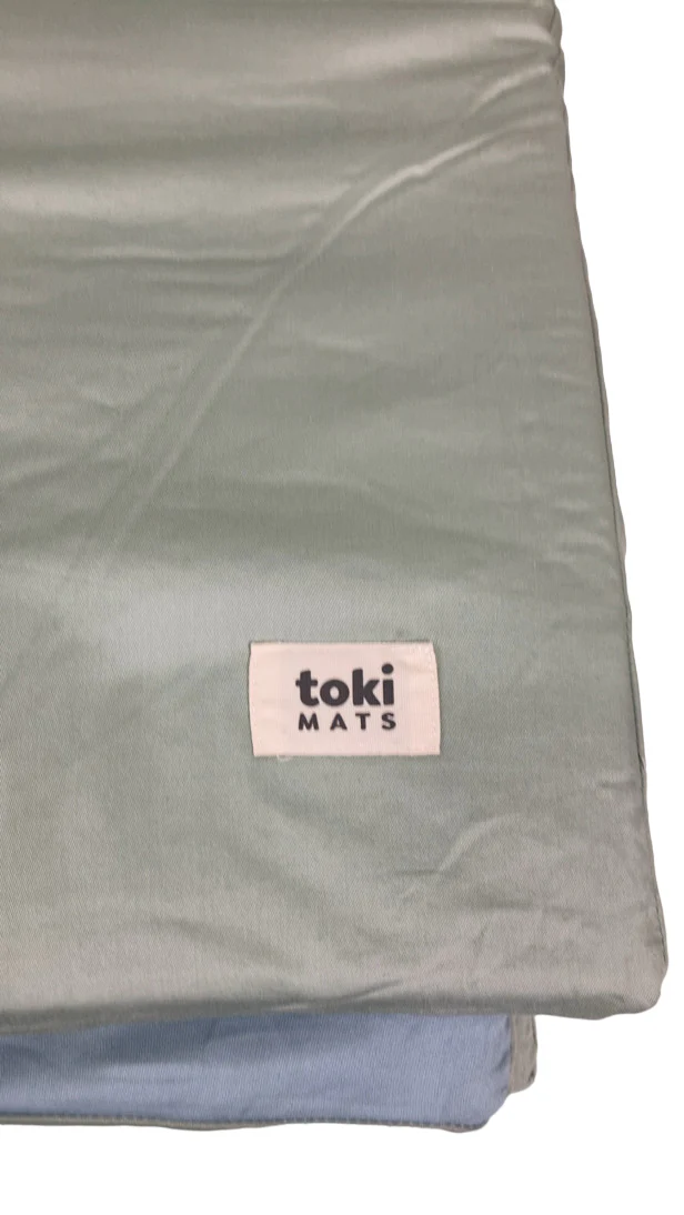 Toki Kids Mega Padded Play Mat 55" x 55", Sage + Breeze - Image 4