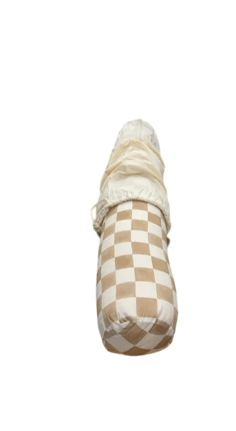 Toki Kids Multi-Use Support Pillow, Checker Toffee - Image 2