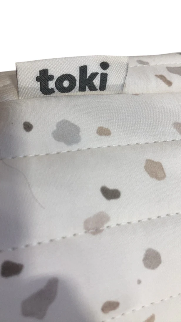 Toki Kids Organic Cotton Storage Basket, Terrazzo Chalk - Image 3