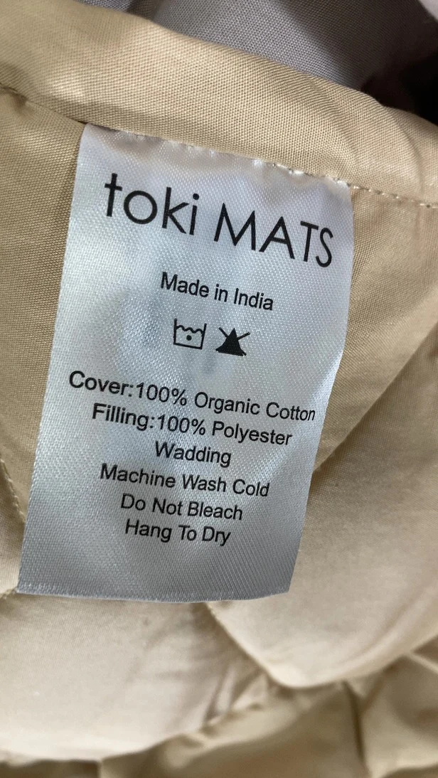 Toki Kids Picnic Blanket, 60"x 84", Cloud + Sandcastle - Image 4