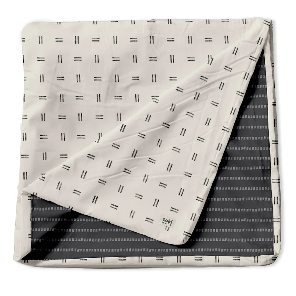 Toki Kids Standard Mat Cover 40" x 40", Mudcloth