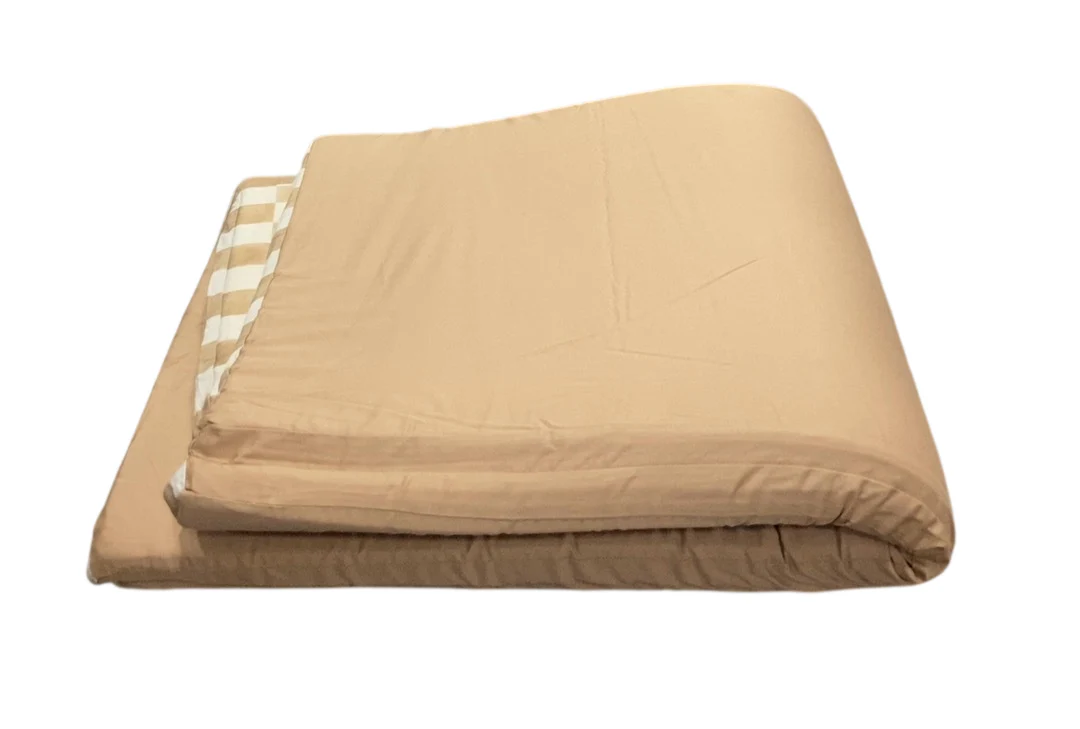 Toki Kids Standard Padded Play Mat 40" x 40", Checker Toffee - Image 2