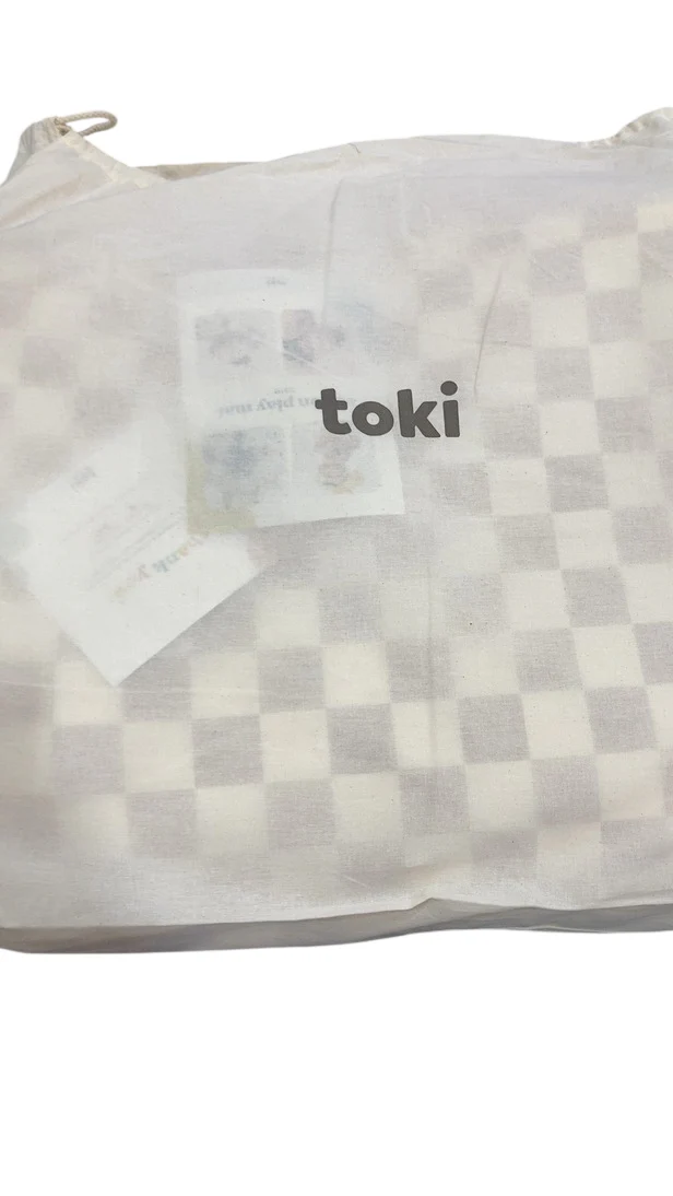 Toki Kids Standard Padded Play Mat 40" x 40", Checker Toffee - Image 5