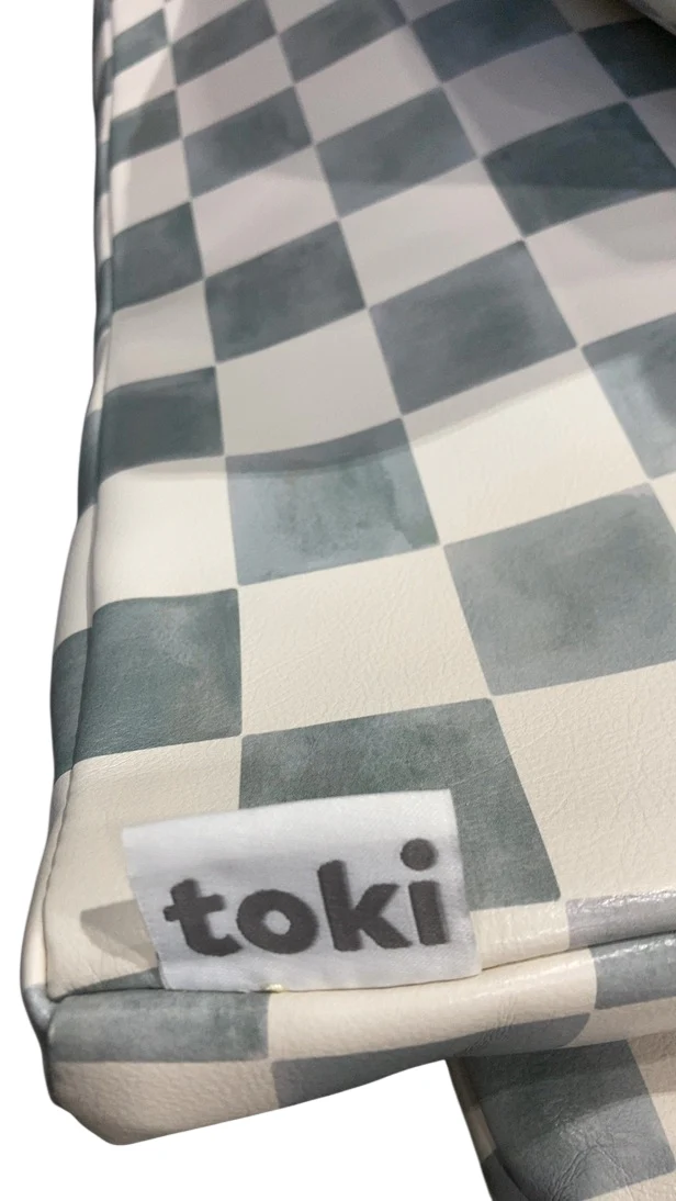 Toki Kids Vegan Leather Mat Epic, Checker Matcha - Image 3