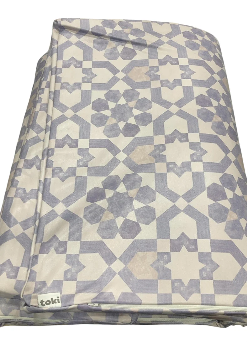 Toki Kids Vegan Leather Mat Mega, Blue Tile