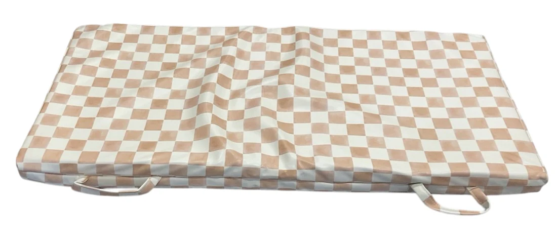 Toki Kids Vegan Leather Mat Standard, CHECKER MATCHA