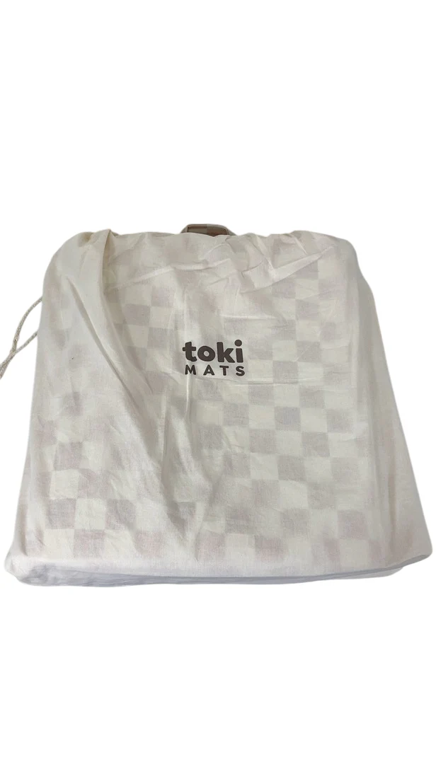 Toki Kids Vegan Leather Mat Standard, Checker Toffee - Image 4