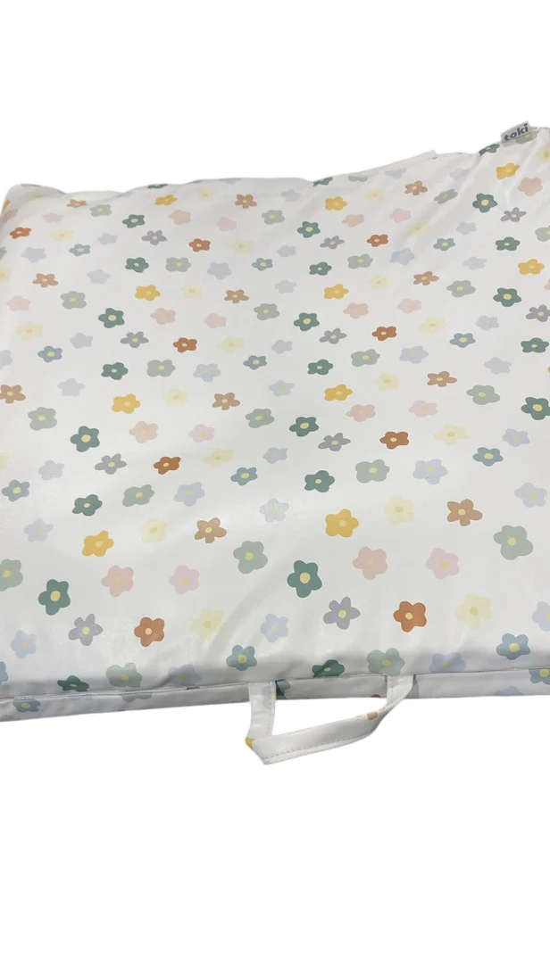 Toki Kids Vegan Leather Mat Standard, Playful Posies - Image 3
