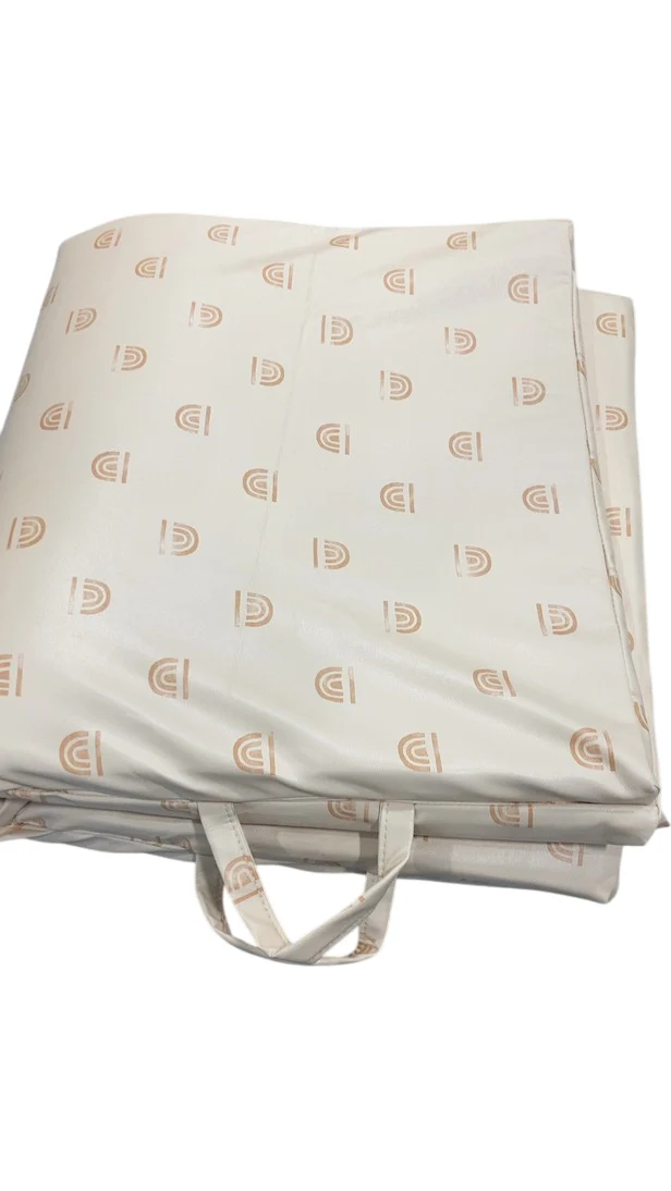 Toki Kids Vegan Leather Mat Standard, Rainbow Cream - Image 2