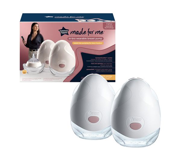 Tommee Tippee Made For Me Wearable Breast Pump, Double, White