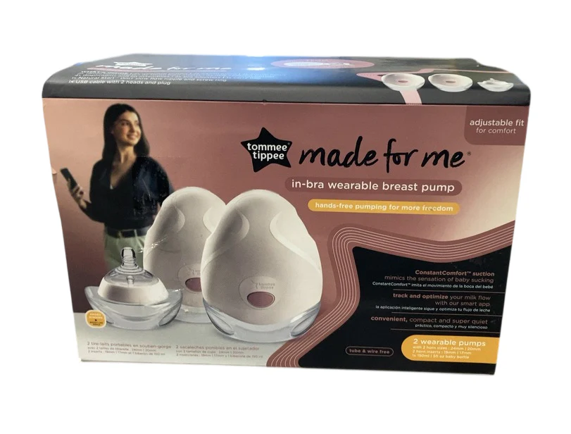 Tommee Tippee Made For Me Wearable Breast Pump, Double, White