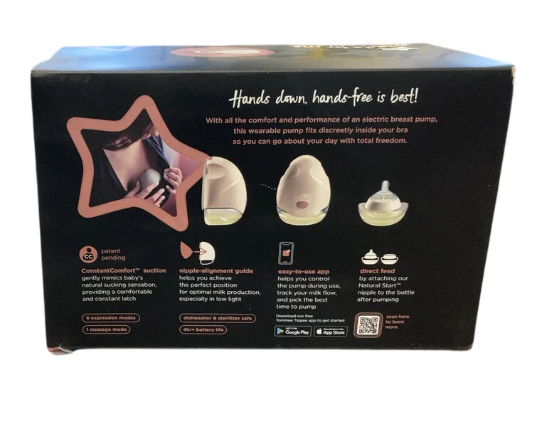 Tommee Tippee Made For Me Wearable Breast Pump, Double, White - Image 2