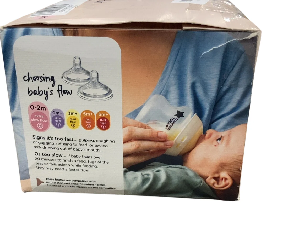 Tommee Tippee Natural Start Baby Bottle Set, 5 oz, Clear, Pack of 4 - Image 3