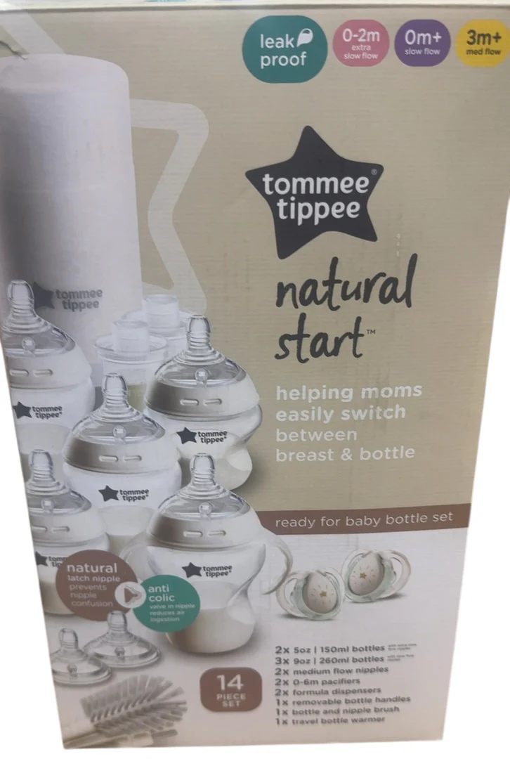 Tommee Tippee Natural Start Ready For Baby Bottle Set, Clear, 14 Piece Set - Image 2