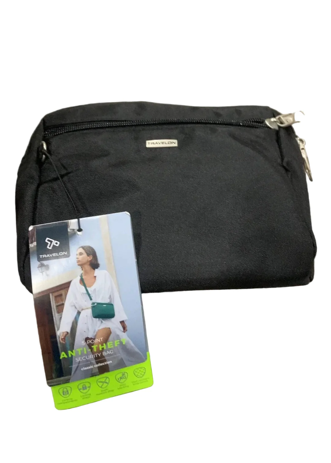 Travelon Anti Theft Bag, Black, Classic, Crossbody - Image 4