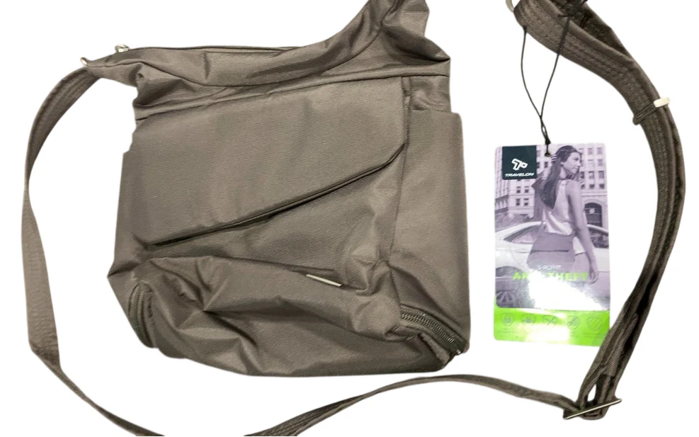 Travelon Anti-Theft Classic Essential Messenger Bag, Nutmeg - Image 2