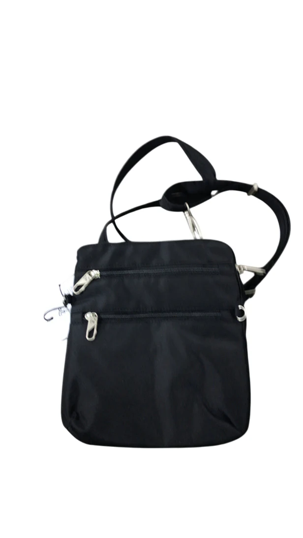 Travelon Anti-Theft Classic Slim Double Zip Crossbody, Black