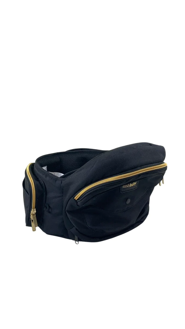 TushBaby Hip Baby Carrier, Black/Gold