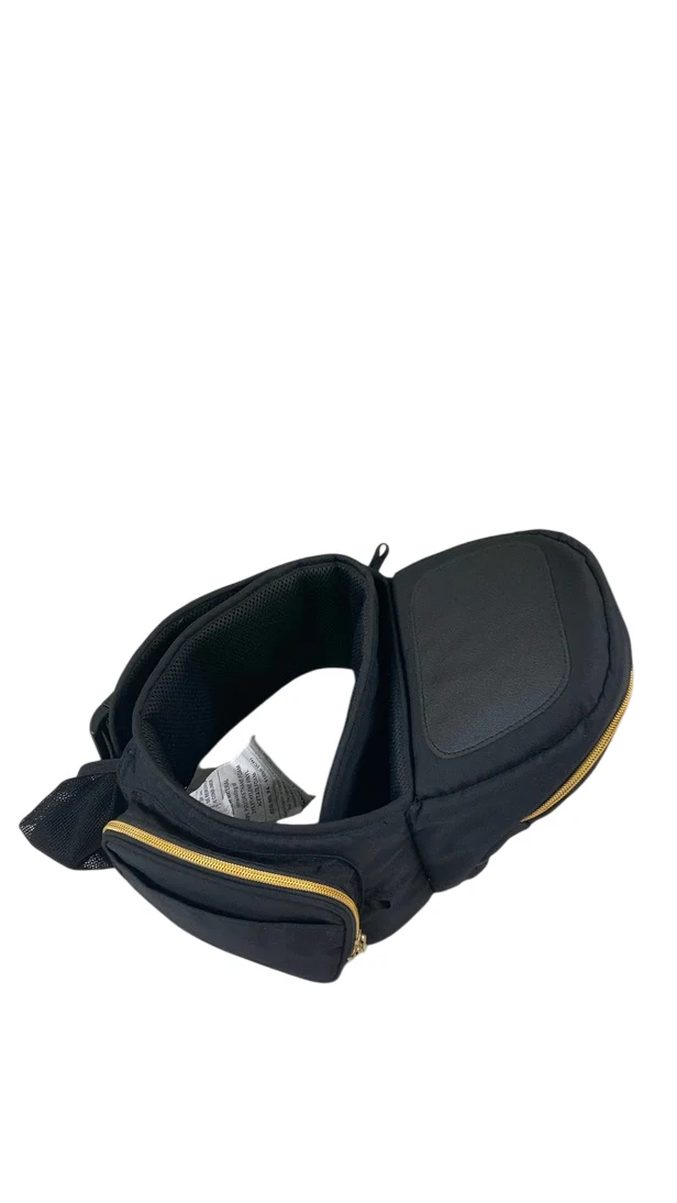 TushBaby Hip Baby Carrier, Black/Gold - Image 2