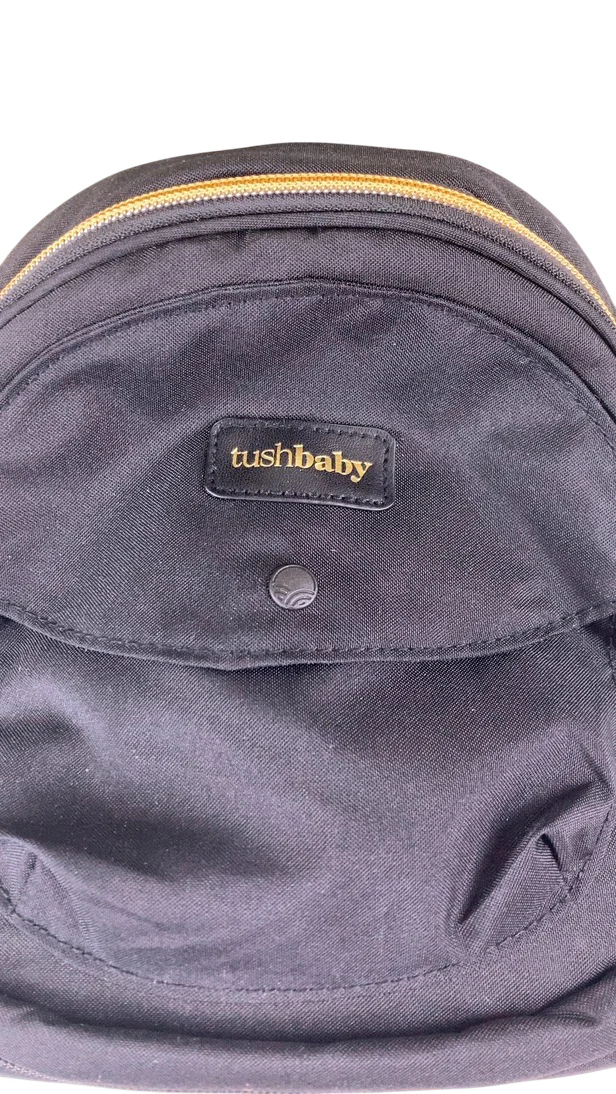 TushBaby Hip Baby Carrier, Black/Gold - Image 5