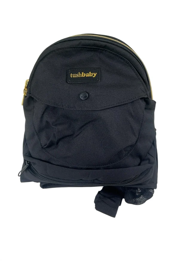 TushBaby Hip Baby Carrier, Black/Gold