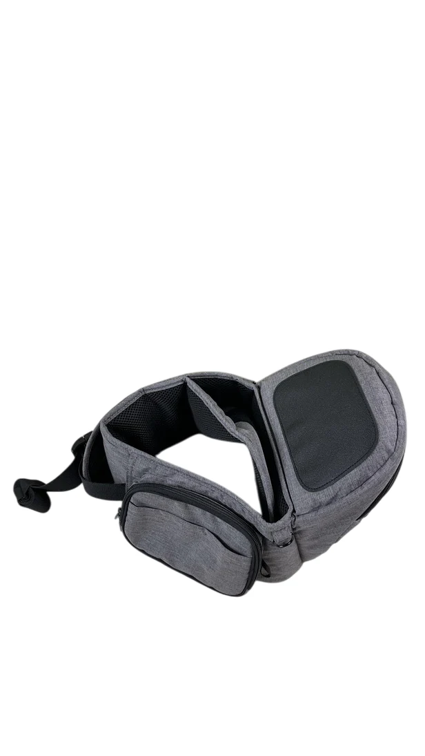 TushBaby Hip Baby Carrier, Charcoal - Image 2